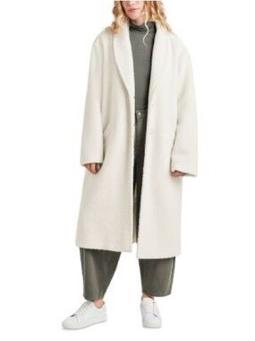 Sivan Splendid Ivory Textured Coat